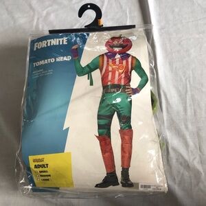 Spirit of Halloween Fortnite Tomato Head Costume Adult Small